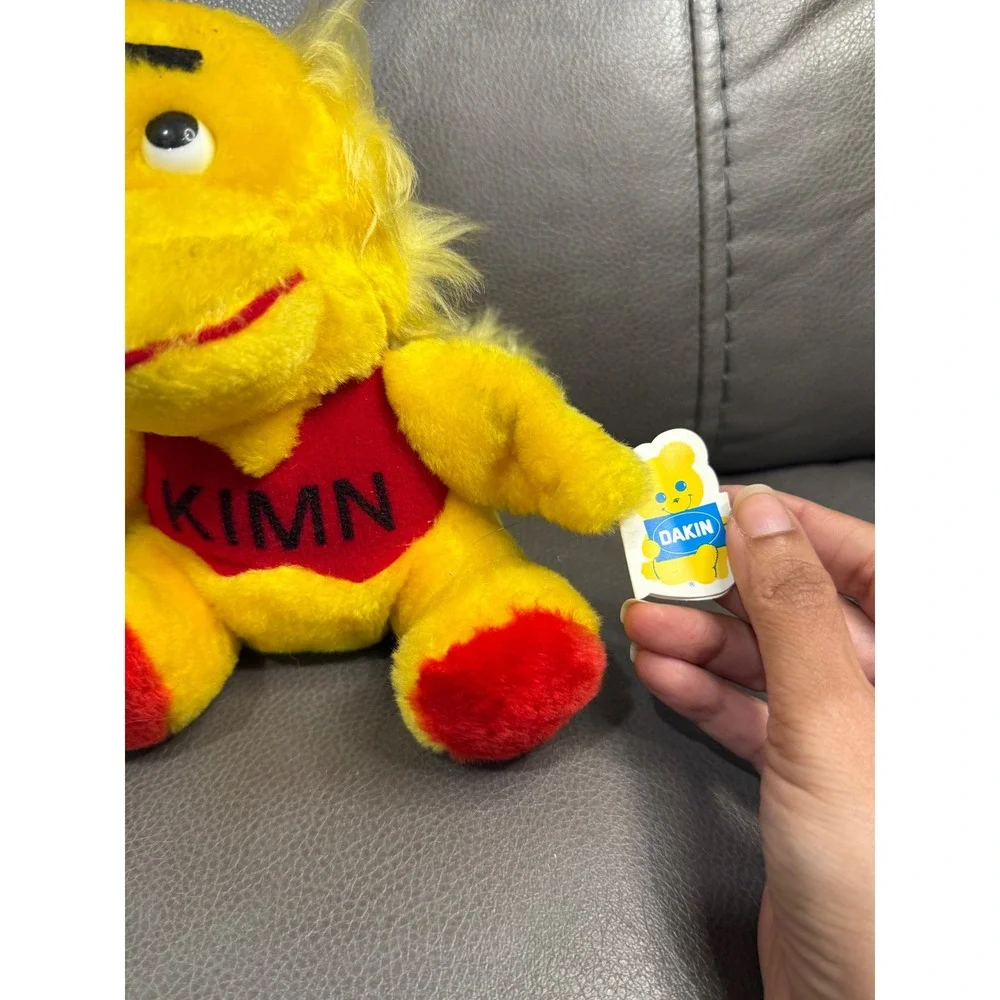 Vintage Dakin KIMN Radio Mascot Yellow Dragon Plush Stuffed Animal 9 Inch